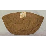 Gardman Coco Liners - 16 in. and 20 in. Wall Basket Manger. Coco liners add a decorative and practical touch to your planter and help to keep plants tidy. Retains water for fewer waterings and extends the life of your planter. Made of coco fibers.