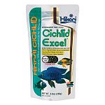 Hikari Cichlid Excel is specially formulated for herbivorous (plant eating) fish. This formula combines wheat-germ, spirulina and vitamins and minerals to provide a diet that is extremely nutritious, easy to digest, provides powerful color enhancement.