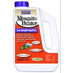 Mosquito Beater Natural Granules treats yards up to 4000 square feet (for the larger version and 1500 for the smaller container) and repels insects for up to 3 weeks. Made of natural ingredients.