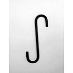 Are handmade by The Hookery in Vermont and are useful for hanging baskets and bird feeders from a tree branch, porch or patio. These hooks are made from heat-treated steel and have a black matte finish.