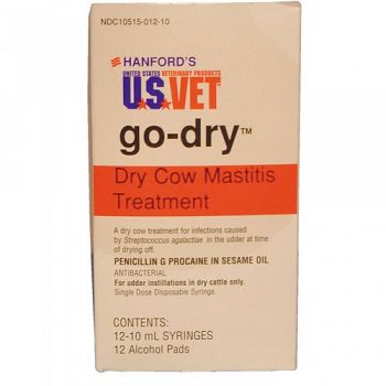 Go-dry Syringe - Cow Mastitis Treatment 10 ml