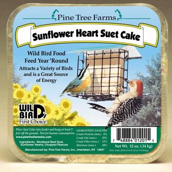 Sunflower Heart Suet Cake 12 oz.