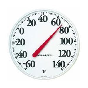 AcuRite Black and White Basic Thermometer 12.5 in.