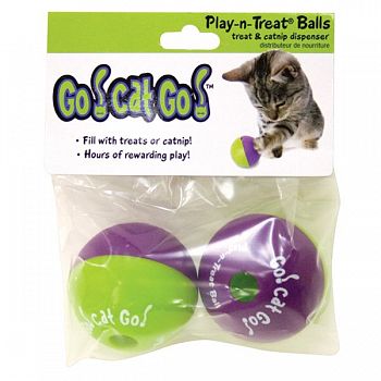 Play-n-Treat Cat Ball - 2 pack