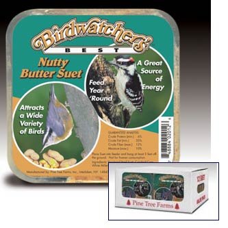 Nutty Butter Suet for Wild Birds  (Case of 12)