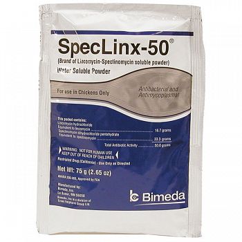 Spec-Linx 50 / Lincomycin-spectinomycin Powder - 75 gram