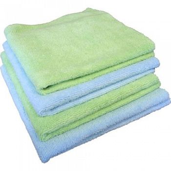 Microfiber Dairy Towel 12 x 12 in / Green (Case of 12)