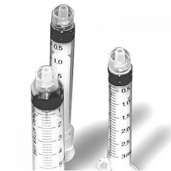 Disposble Luer Lock Syringe - 3 ml / 100 pk