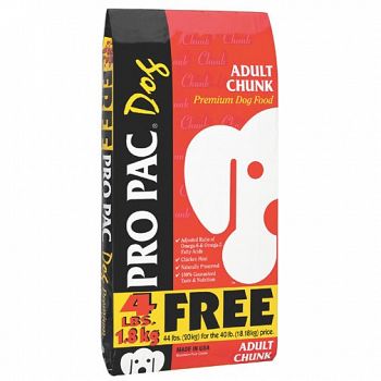 Pro Pac Adult Chunk Dog Food - 44 lbs