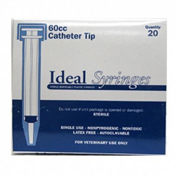 60 CC Cateter Tip Syringe - 20 pack