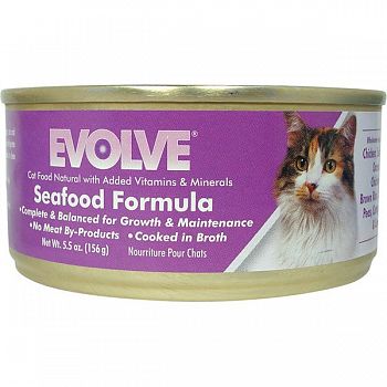 Evolve Seafood Formula Cat Food - 5.5 oz (Case of 24)