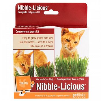 Nibble-Licious Complete Cat Grass Kit 