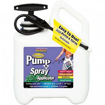 Pump & Spray Bottle - 1.3 gallon Capacity