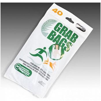 Grab-Bags for Dog Waste Pickup - 40 bags