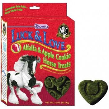 Luck and Love Alfalfa and Apple Treats for Horses - 16 oz.