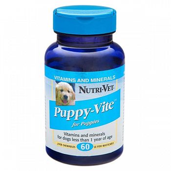 Puppy-Vite Liver Chewables Vitamin Supplement - 60 ct.