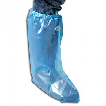 Economy Boot 4 mil Large / Blue - 15 inch