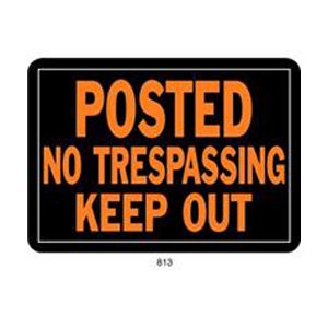 No Trespassing Sign  (Case of 12)