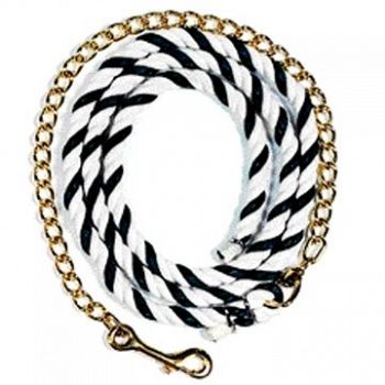 Cotton Horse Lead 6.5 ft with 30 in. Chain