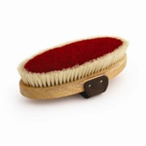 Horsehair English Equine Rugby Body Brush 7.5 in.