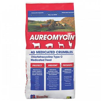 Aureomycin 4G Medicated Crumbles 5 lb