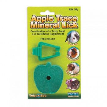 Apple Mineral with Holder for Small Animals