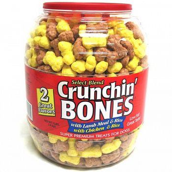 Crunchin Bones Barrel for Dogs 2 lbs (Case of 2)