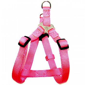 Adjustable Pink Step-In Dog Harness