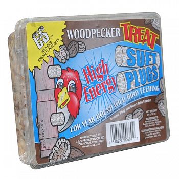 Woodpecker Treat Suet Plugs 12 oz