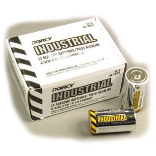 Industrial Alkaline C Batteries (Case of 12)