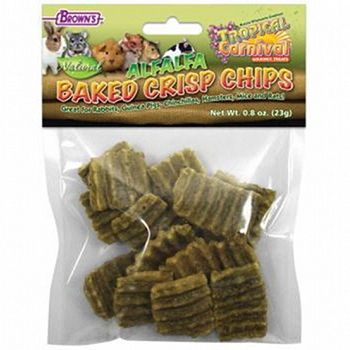 Tropical Carnival Alfalfa Baked Crisp Chips for Small Pets - 0.8 oz.