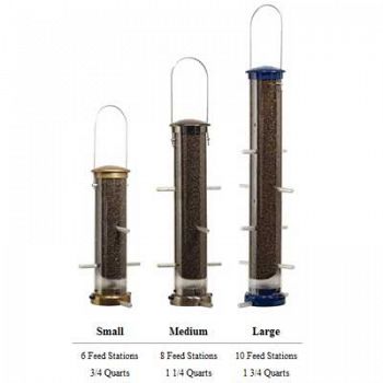 Quick-Clean Nyjer Tube Feeder for Wild Birds
