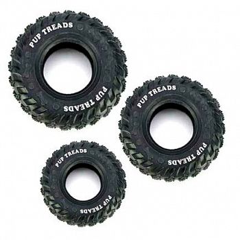 Pup Treads Recycled Rubber Tire Dog Toy in Black