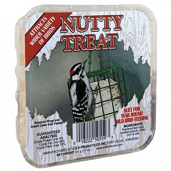 Wild Bird Nutty Suet Treat  (Case of 24)