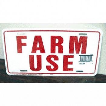 FARM USE Weather Resistant Sign
