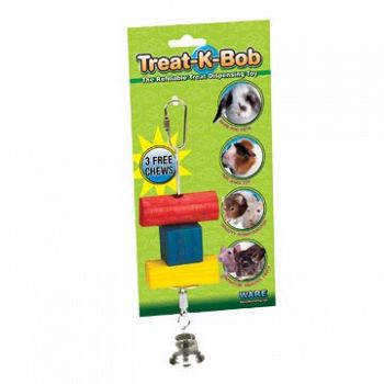 Treat-K-Bob Reusable Treat Dispenser for Small Animals