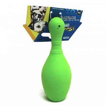 iSqueak Rubber Bowling Pin Dog Chew Toy