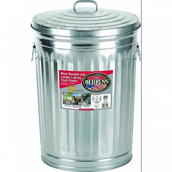 Galvanized Steel Utility Can Without Lid  20 GALLON (Case of 6)
