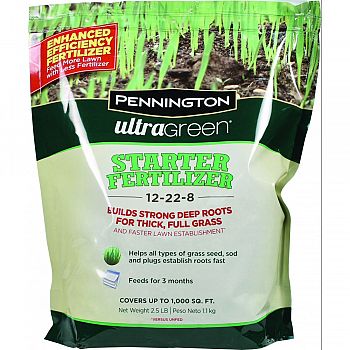 Pennington Ultragreen Starter Fertilizer 12-22-8  2.5LB/1,000SQFT