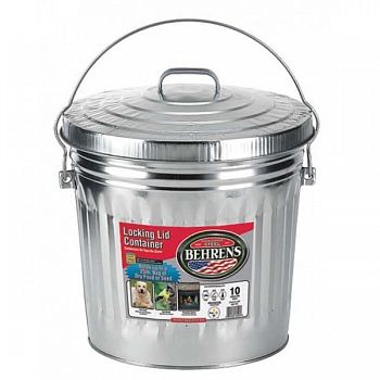 Galvanized Steel Locking Lid Only 10 gallon (Case of 6)
