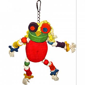 Hhapy Beaks Silly Wood Frog Bird Toy