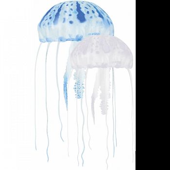Floating Jellyfish Décor BLUE/CLEAR 3 INCH/MED/2PK