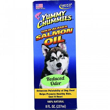 Yummy Chummies Reduced Odor Salmon Oil  8 OUNCE