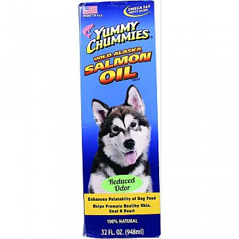 Yummy Chummies Reduced Odor Salmon Oil  32 OUNCE