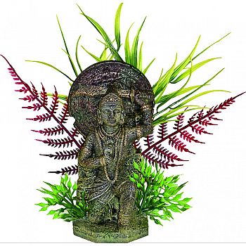 Exotic Environments Buddha Warrior With Plants  SMALL