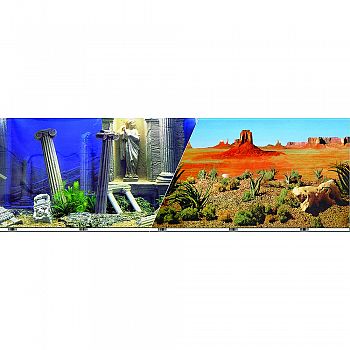 Double-sided Underwater Atlantis/desert Background  19 INCH