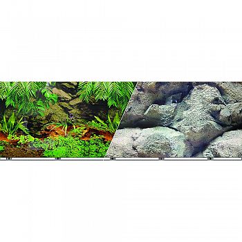 Double-sided Rainforest/boulder Background  19 INCH