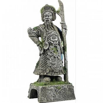 Exotic Environments Thai Warrioi Statue With Moss  