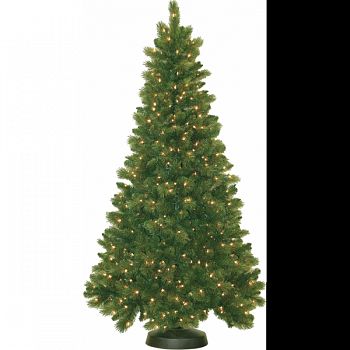 Mk Royal Mixed Prelit Artificial Christmas Tree GREEN 7 FOOT