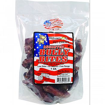 Natures Own Assorted Bully Bites Dog Chew  1 POUND
